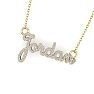 Personalized Diamond Name Necklace In 14K Yellow Gold - 6 Letters, 3/8cttw Image-2