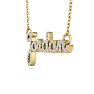 Personalized Diamond Name Necklace In 14K Yellow Gold - 6 Letters, 3/8cttw Image-3