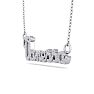 Personalized Diamond Name Necklace In 14K White Gold - 7 Letters, 3/8cttw Image-3