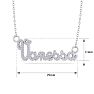 Personalized Diamond Name Necklace In 14K White Gold - 7 Letters, 3/8cttw Image-5