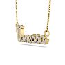 Personalized Diamond Name Necklace In 14K Yellow Gold - 7 Letters, 3/8cttw Image-3