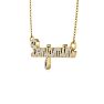 Personalized Diamond Name Necklace In 14K Yellow Gold - 8 Letters, 1/2cttw Image-3