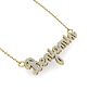 Personalized Diamond Name Necklace In 14K Yellow Gold - 8 Letters, 1/2cttw Image-4