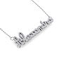 Personalized Diamond Name Necklace In 14K White Gold - 9 Letters, 0.60cttw Image-4