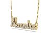 Personalized Diamond Name Necklace In 14K Yellow Gold - 9 Letters, 0.60cttw Image-3