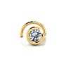 0.02ct 1.5mm Diamond Nose Ring In 14K Yellow Gold Image-4