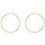 14 Karat Yellow Gold Large Hoop Earrings, 2 1/2 Inches Image-1