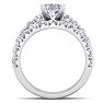 2 1/2 Carat Cushion Cut Diamond Bridal Set In 14 Karat White Gold Image-3