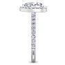 2 1/2 Carat Heart Shape Halo Diamond Engagement Ring In 14 Karat White Gold Image-4