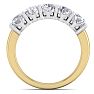 1 1/2 Carat Five Diamond Wedding Band In 14 Karat Yellow Gold Image-3