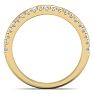 1/3 Carat Diamond Cross Wedding Band In 14 Karat Yellow Gold Image-3