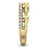 1/3 Carat Diamond Cross Wedding Band In 14 Karat Yellow Gold Image-4