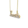 1/2 Carat Diamond Namaste Necklace In 14 Karat Yellow Gold, 16 Inches Image-3