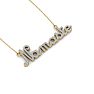 1/2 Carat Diamond Namaste Necklace In 14 Karat Yellow Gold, 16 Inches Image-4