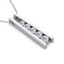 1/2 Carat Diamond Journey Ladder Necklace In 14 Karat White Gold, 18 Inches Image-4