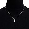 1/2 Carat Diamond Journey Ladder Necklace In 14 Karat White Gold, 18 Inches Image-6