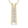 1/2 Carat Diamond Journey Ladder Necklace In 14 Karat Yellow Gold, 18 Inches Image-1