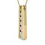 1/2 Carat Diamond Journey Ladder Necklace In 14 Karat Yellow Gold, 18 Inches Image-3