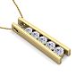 1/2 Carat Diamond Journey Ladder Necklace In 14 Karat Yellow Gold, 18 Inches Image-4