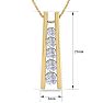 1/2 Carat Diamond Journey Ladder Necklace In 14 Karat Yellow Gold, 18 Inches Image-5