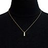 1/2 Carat Diamond Journey Ladder Necklace In 14 Karat Yellow Gold, 18 Inches Image-6