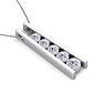 3/4 Carat Diamond Journey Ladder Necklace In 14 Karat White Gold, 18 Inches Image-4