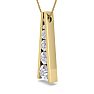 1 Carat Diamond Journey Ladder Necklace In 14 Karat Yellow Gold, 18 Inches Image-3