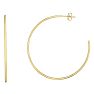 14 Karat Yellow Gold Polished Hoop Earrings, 2 Inches Image-1