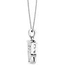 Diamond Butterfly Pendant in 10k White Gold Image-3