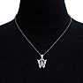 Diamond Butterfly Pendant in 10k White Gold Image-5