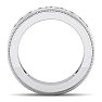 1 Carat Mens Diamond Band Ring In 14 Karat White Gold Image-3