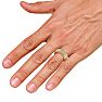1 Carat Mens Diamond Band Ring In 14 Karat Yellow Gold Image-6