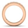 1 Carat Mens Diamond Band Ring In 14 Karat Rose Gold Image-3