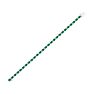5 Carat Oval Shape Emerald and Diamond Bracelet In 14 Karat White Gold, 7 Inches Image-3
