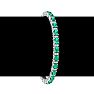 5 Carat Oval Shape Emerald and Diamond Bracelet In 14 Karat White Gold, 7 Inches Image-5
