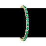 5 Carat Oval Shape Emerald and Diamond Bracelet In 14 Karat Yellow Gold, 5 Carat Oval Shape Emerald and Diamond Bracelet In 14 Karat Yellow Gold, 7 Inches Image-5
