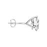 2 Carat Moissanite Martini Single Stud Earring In 14K White Gold  Image-2