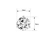 2 Carat Moissanite Martini Single Stud Earring In 14K White Gold  Image-3