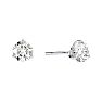 1 Carat Moissanite Martini Stud Earrings In 14K White Gold  Image-1