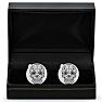 Octavius Skull and Cross Cufflinks, Silver Image-4