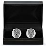 Octavius Skull Cufflinks, Silver Image-4