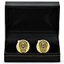 Octavius Skull Cufflinks, Yellow Gold Image-4