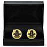 Octavius Wild & Free Cufflinks, Yellow Gold Image-4