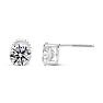1.20 Carat Colorless Earth-Mined Diamond Stud Earrings In 14 Karat White Gold Image-4