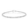 2.30 Carat Diamond Mens Tennis Bracelet In 14 Karat White Gold, 8 Inches Image-1