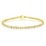 2.30 Carat Diamond Mens Tennis Bracelet In 14 Karat Yellow Gold, 8 Inches Image-1