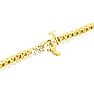 2.30 Carat Diamond Mens Tennis Bracelet In 14 Karat Yellow Gold, 8 Inches Image-3