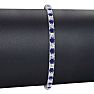 3 3/4 Carat Sapphire And Diamond Mens Tennis Bracelet In 14 Karat White Gold, 8 Inches Image-4
