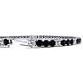 2 3/4 Carat Mens Black Diamond Tennis Bracelet, White Diamond, In 14 Karat White Gold, 7 1/2 Inches Image-3