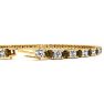 3 1/2 Carat Chocolate Bar Brown Champagne And White Diamond Mens Tennis Bracelet In 14 Karat Yellow Gold, 9 Inches Image-3